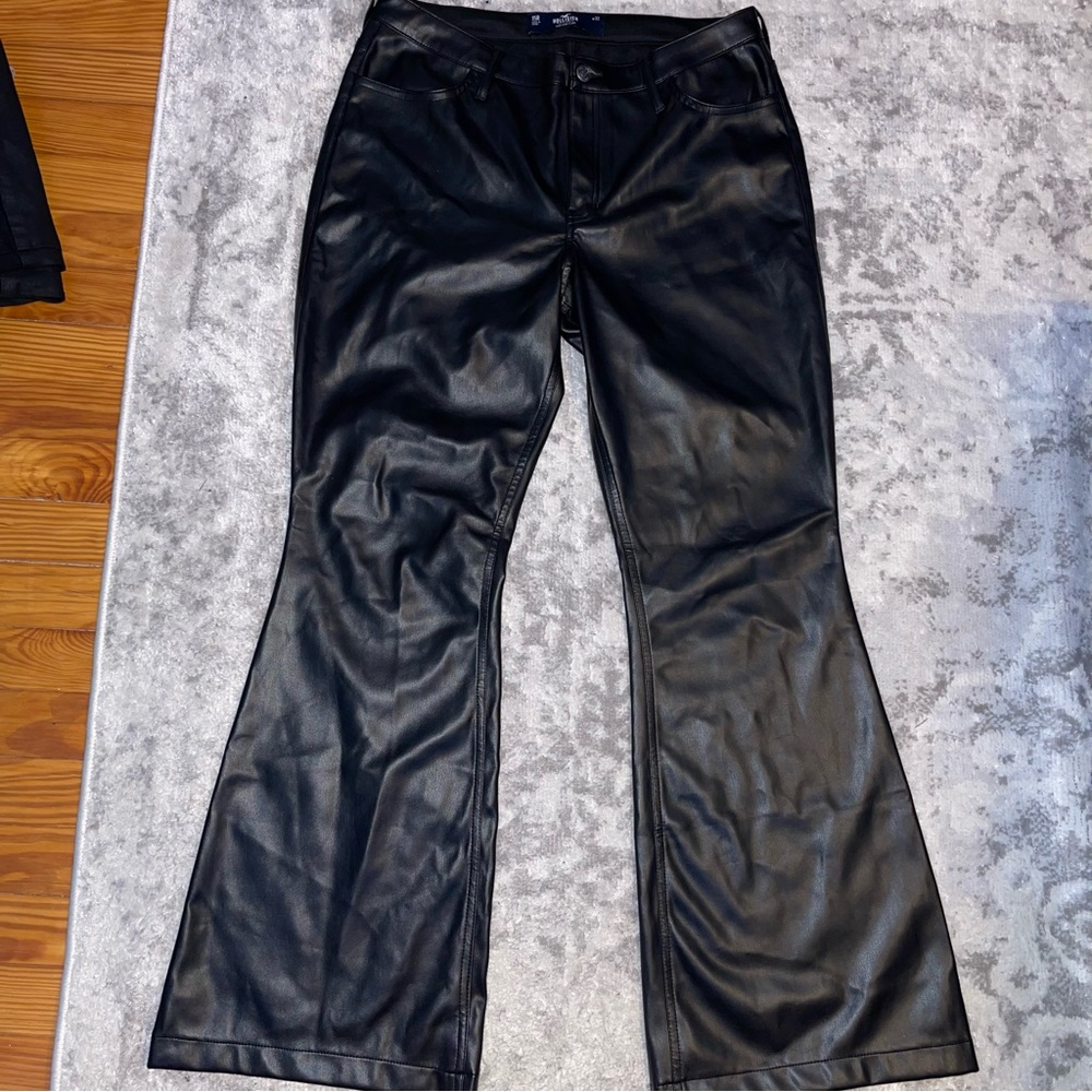 Hollister Flare Leather Pants